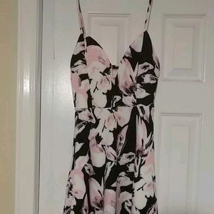 Floral Spagetti Strap Mini Dress